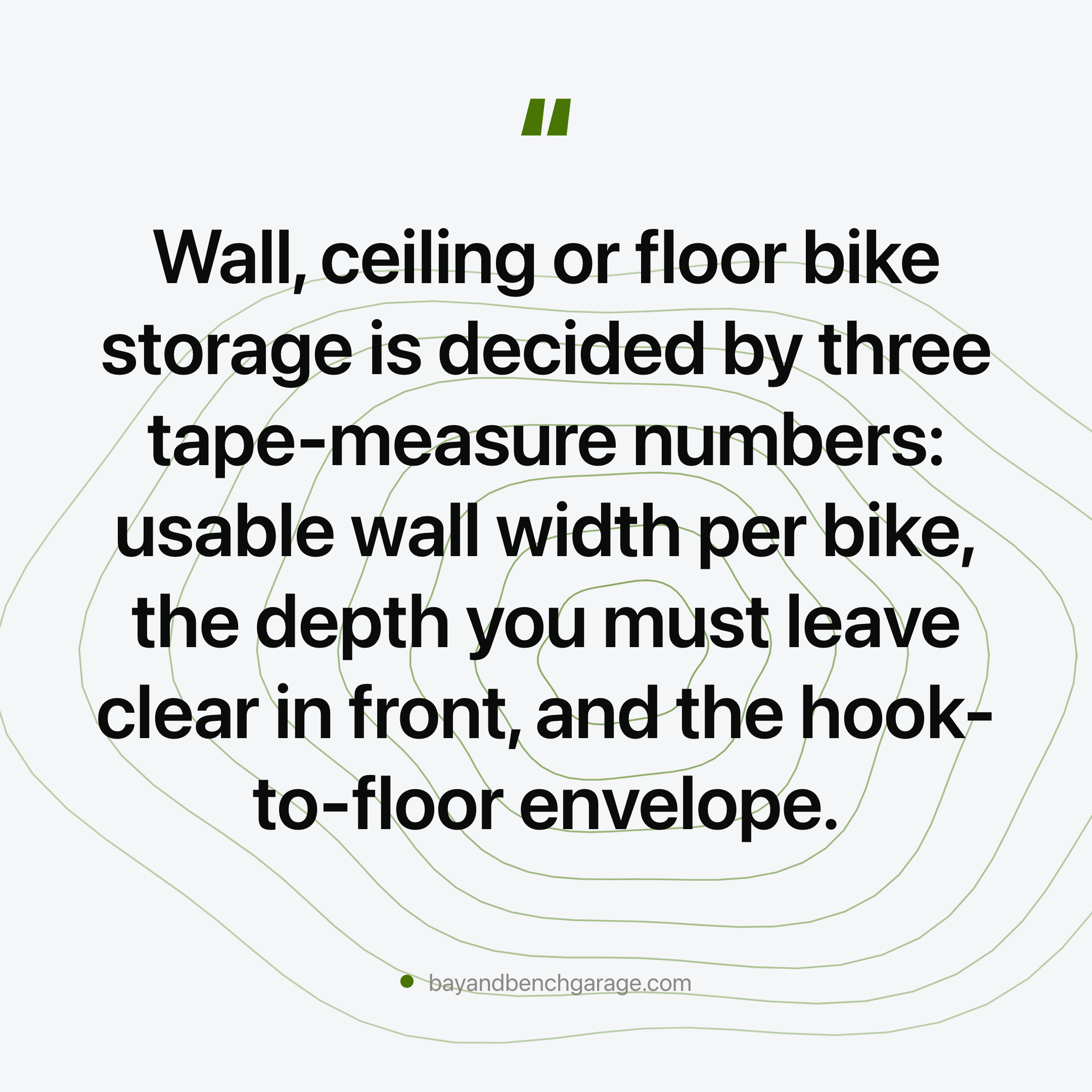 Garage Bike Storage Fails on Geometry, Not Price