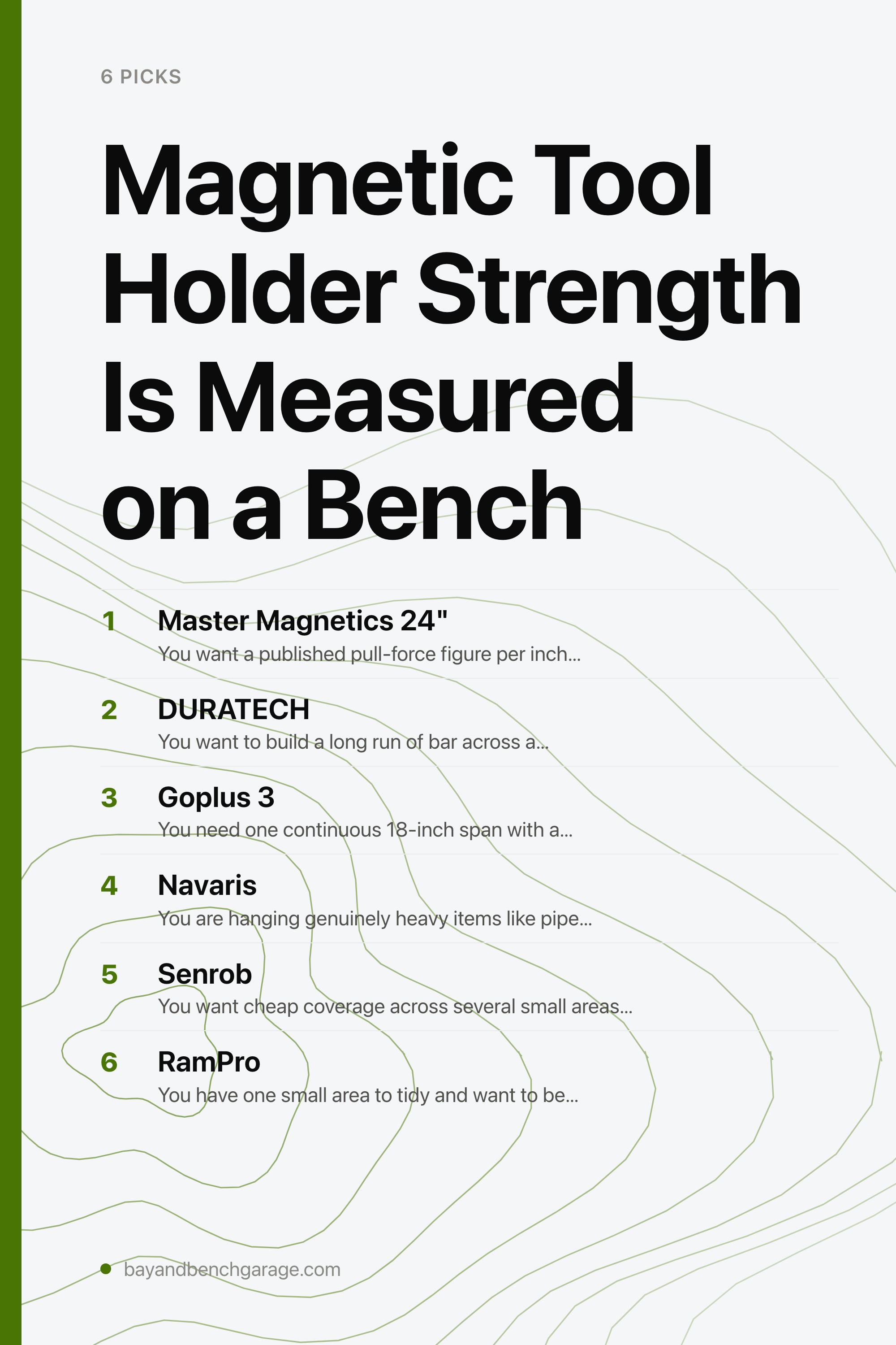 Magnetic Tool Holder Strength Is Measured on a Bench — the picks, as a saveable list