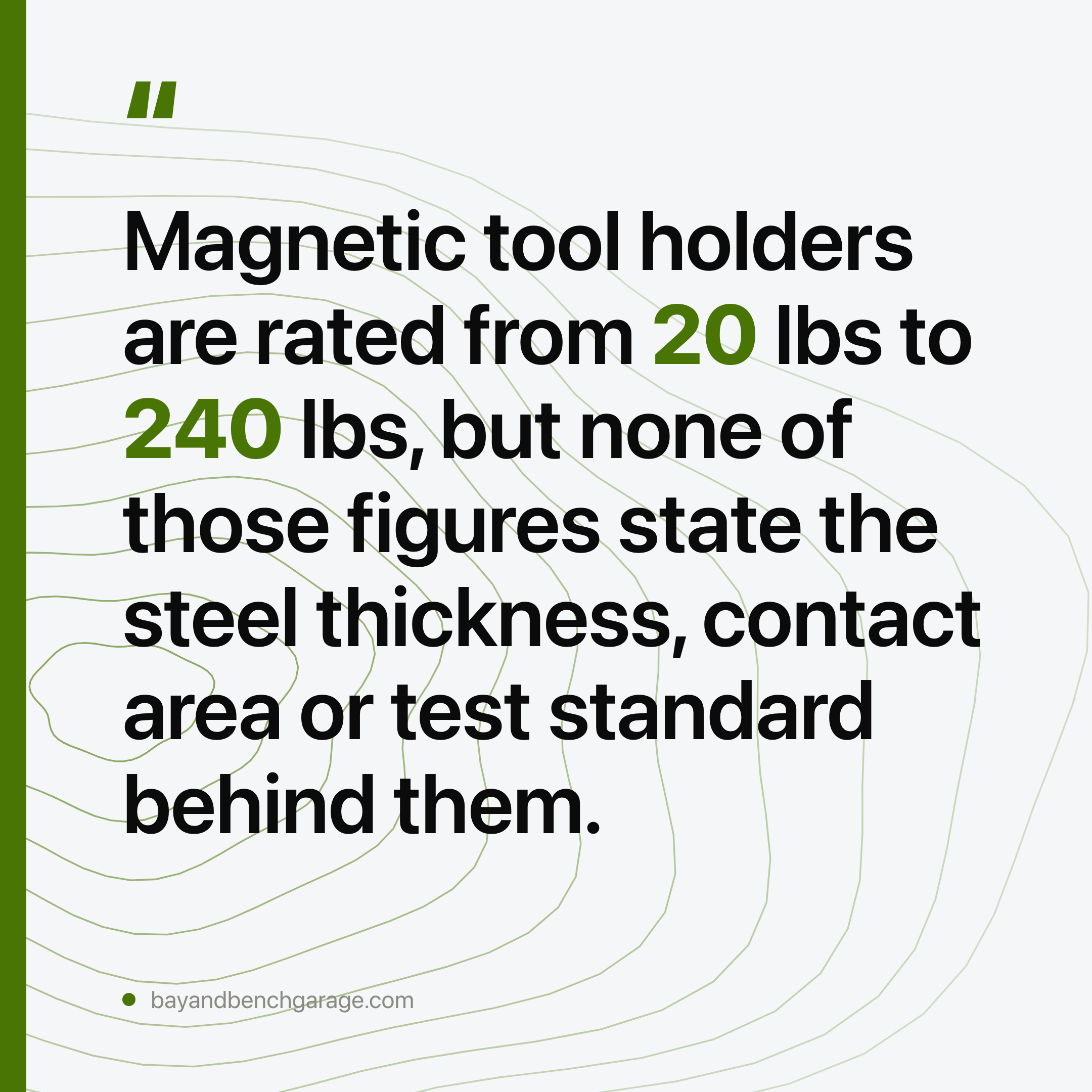 Magnetic Tool Holder Strength Is Measured on a Bench