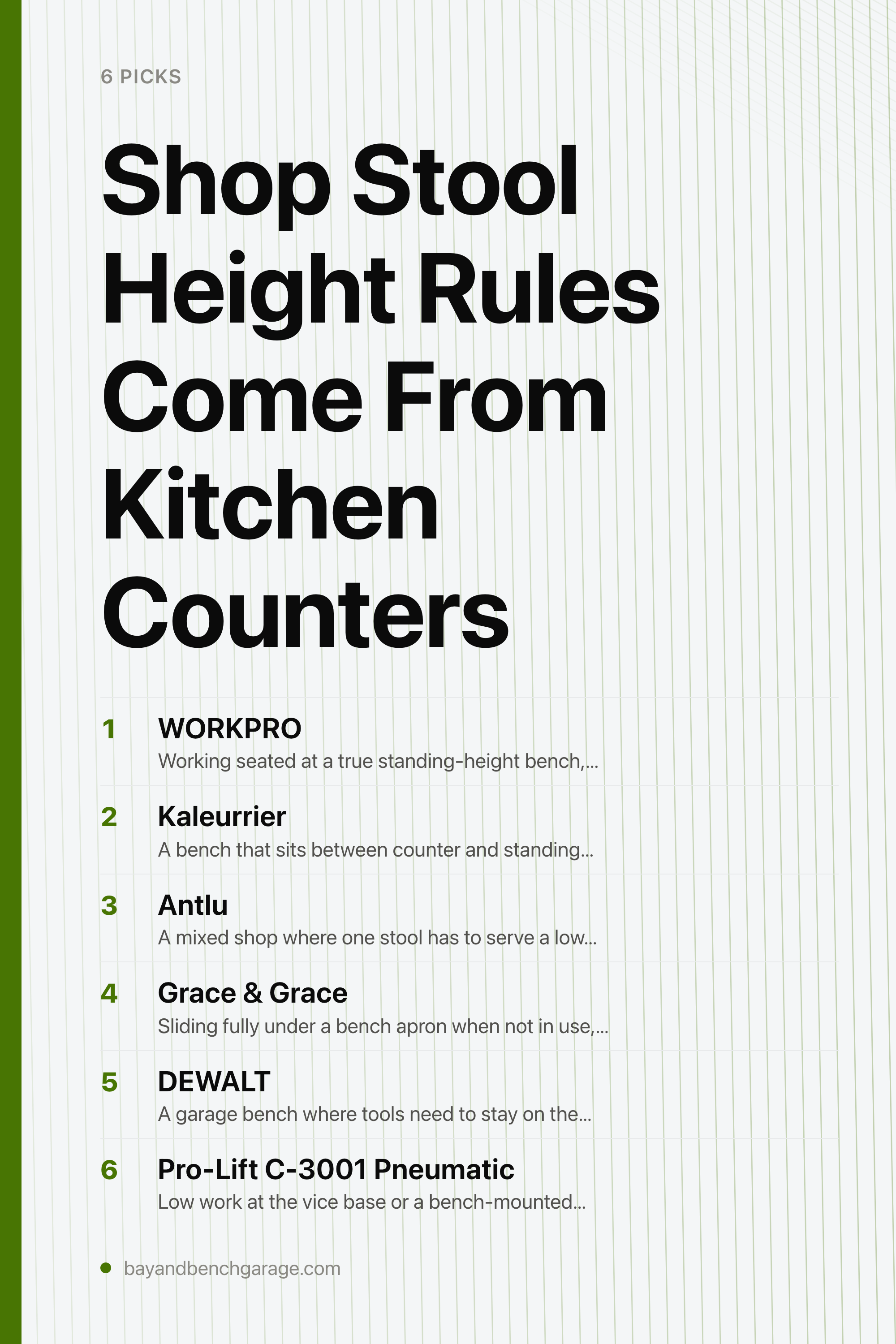 Shop Stool Height Rules Come From Kitchen Counters — the picks, as a saveable list